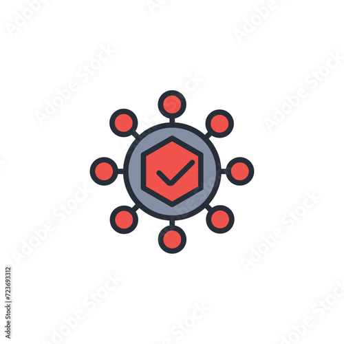 antioxidant icon. vector.Editable stroke.linear style sign for use web design,logo.Symbol illustration.