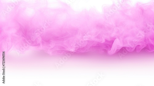 pink smoke on white background. Digital concept, illustration painting.