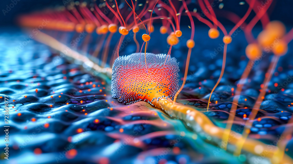 Biology and medicine illustration, human fertility concept with sperm ...