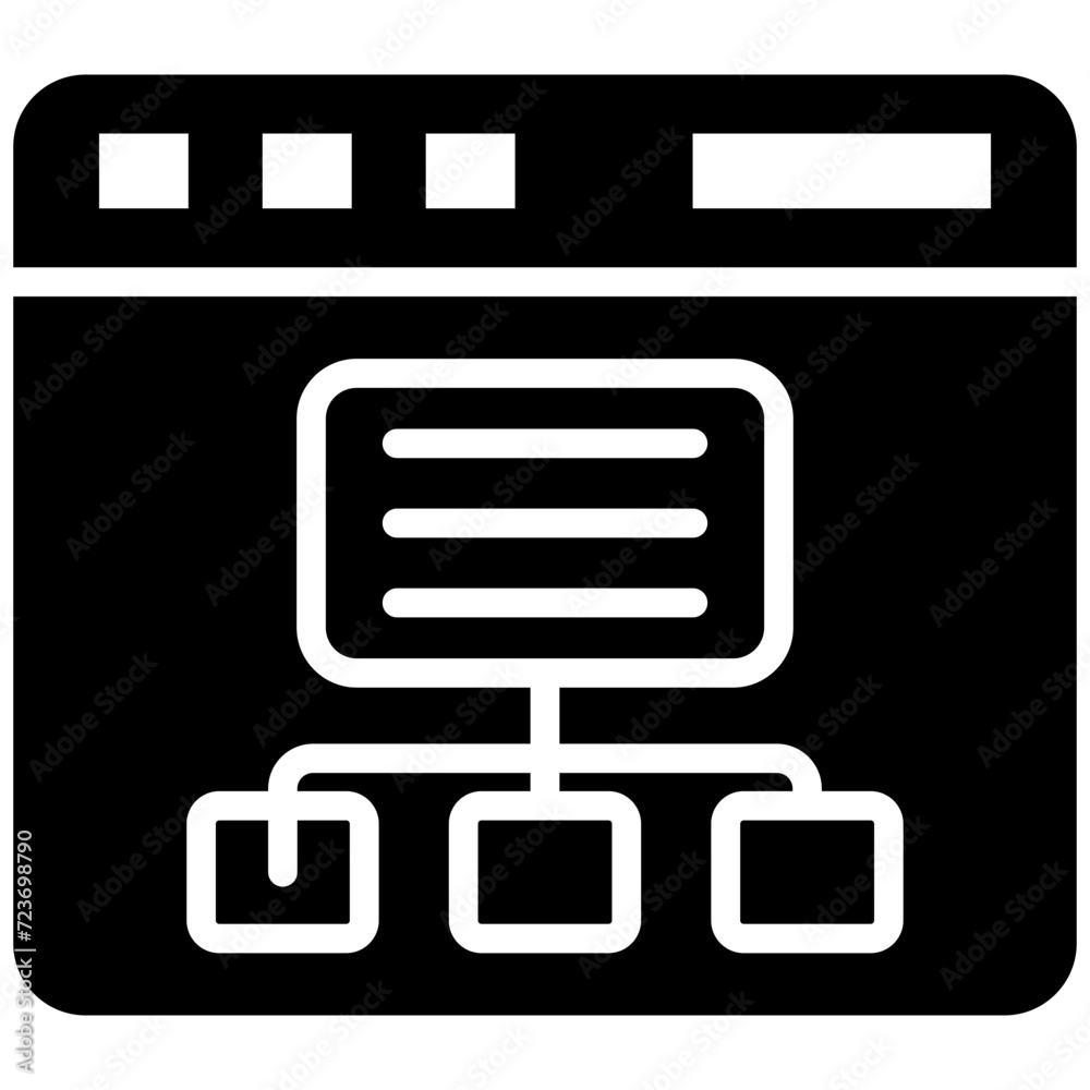 Website Hierarchy Icon Website Hierarchy Icon