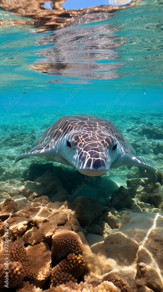 Fototapeta premium Underwater Fantasy world Beauty of creatures, Underwater Beauty, Fantasy World 