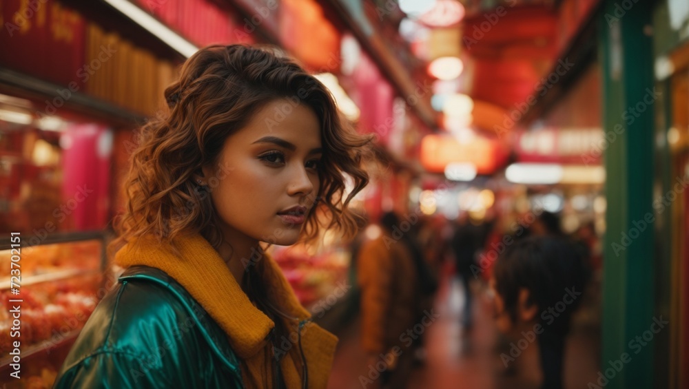 woman in a bar