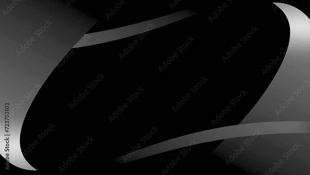 Ribbon intro smooth animation with gradient background visual effect motion graphics shape symmetry colour black grey