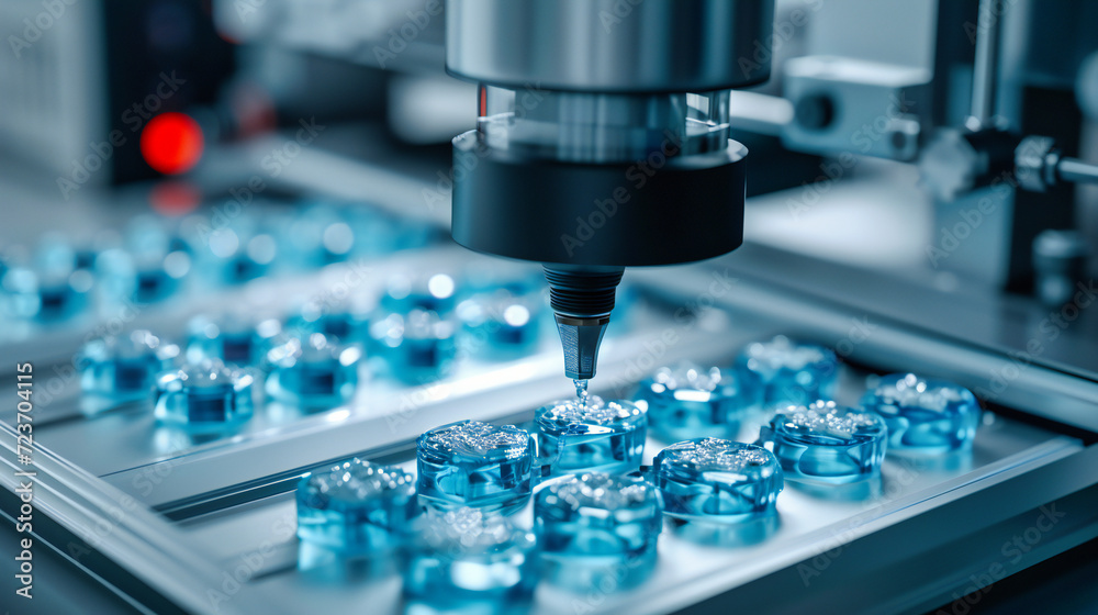 Precision machinery in industrial manufacturing, metal engineering and automated process equipment, modern factory production concept Precision machinery in industrial manufacturing, metal engineering and automated process equipment, modern factory production concept
