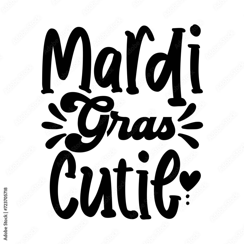 Mardi Gras Cutie SVG Design