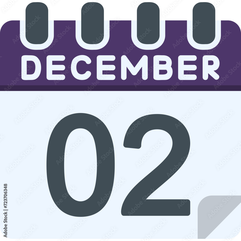 2 December Vector Icon Design 2 December Vector Icon Design