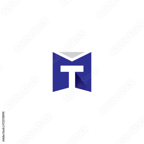 Free Download MT Logo Vector. Letter TM Initial Logo Design - GFXLoad