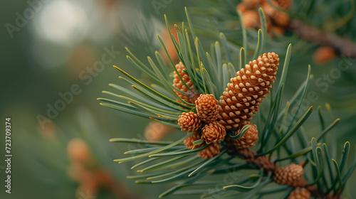 Pinus Gerardiana Seeds in Close-up  Ai generative 