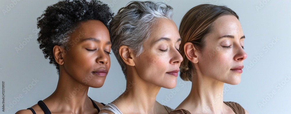 Curl-less Crew: The New Wave of Women Embracing Their Gray Hair Generative AI