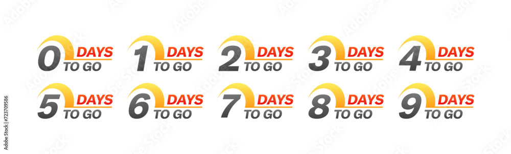 © Влада Яковенко - Days to go icon collection. Flat style. Vector icons © Влада Яковенко - Days to go icon collection. Flat style. Vector icons