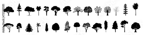 Tree icon vector set. Nature illustration sign collection. green symbol.
