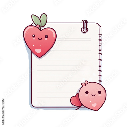 valentine notebook clipart 