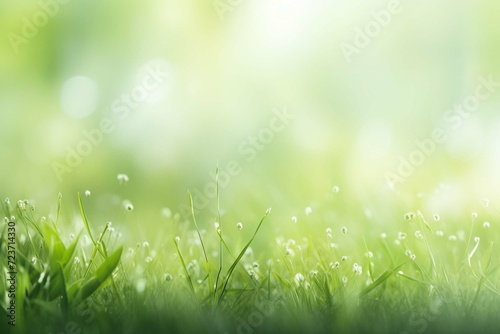 spring background with leaves