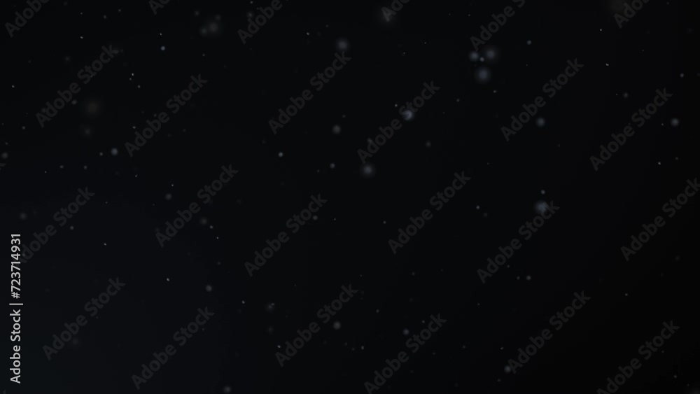 Abstract dust particles background on dark background
