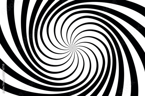 Black and white spiral background