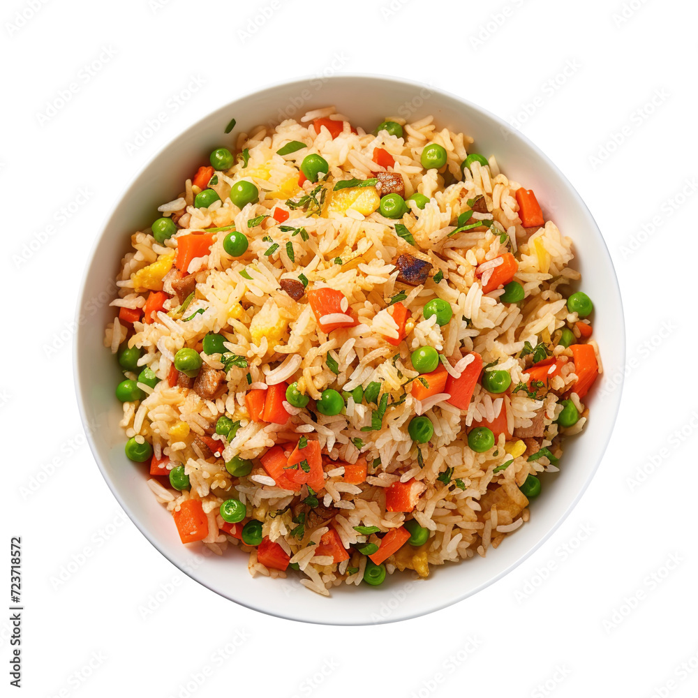 Bowl of fried rice on transparent background Remove png, Clipping Path Bowl of fried rice on transparent background Remove png, Clipping Path