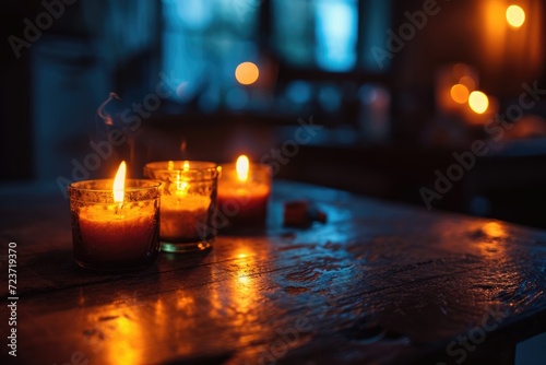 Candlelit Tranquility: Creating a Warm and Cozy Atmosphere in a Dark Room