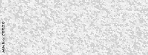 Seamless geometric pattern square shapes low polygon backdrop background. Abstract geometric wall tile and metal cube background triangle wallpaper. Gray and white polygonal background.