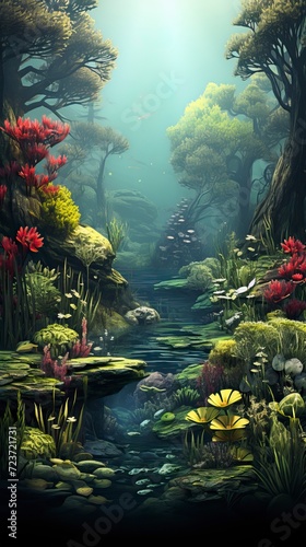 Underwater Fantasy world Beauty of creatures  Underwater Beauty  Fantasy World 