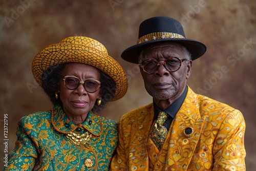 Funkadelic Fashion: A Vintage-Inspired Couple Embraces the 70s Generative AI