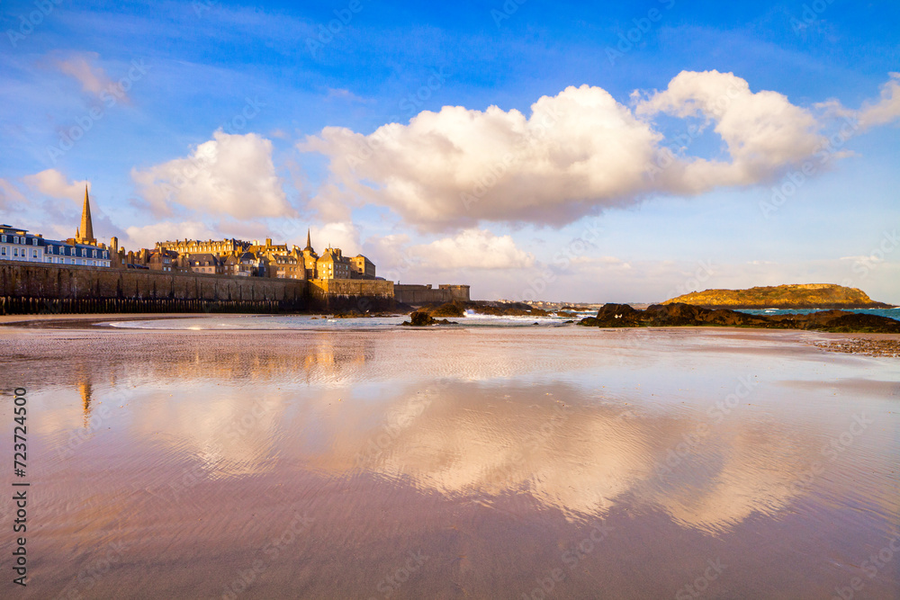 St Malo, Brittany, France, at the Magic Hour