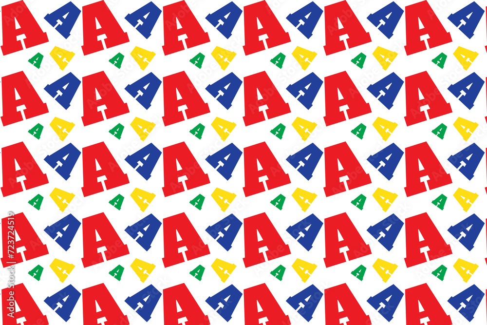 Colourfull alphabet Seamless pattern Background Colourfull alphabet Seamless pattern Background