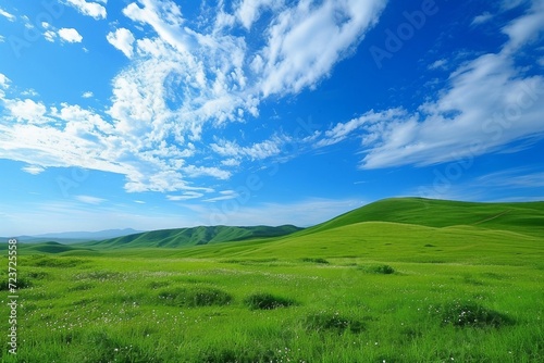 field and blue sky © もなか 黒猫