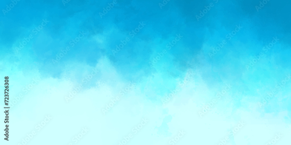 Sky blue White transparent smoke soft abstract smoky illustration cloudscape atmosphere sky with puffy,reflection of neon.texture overlays design element hookah on cumulus clouds gray rain cloud.
