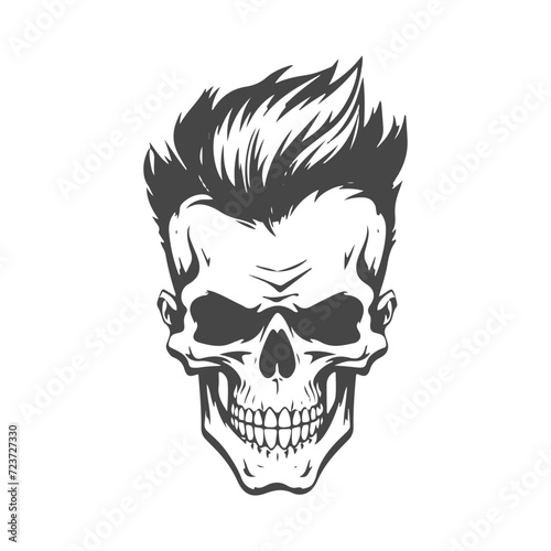 Fototapeta Naklejka Na Ścianę i Meble -  artistic skull tattoo art logo