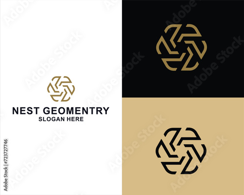 nest N logo geometry photo