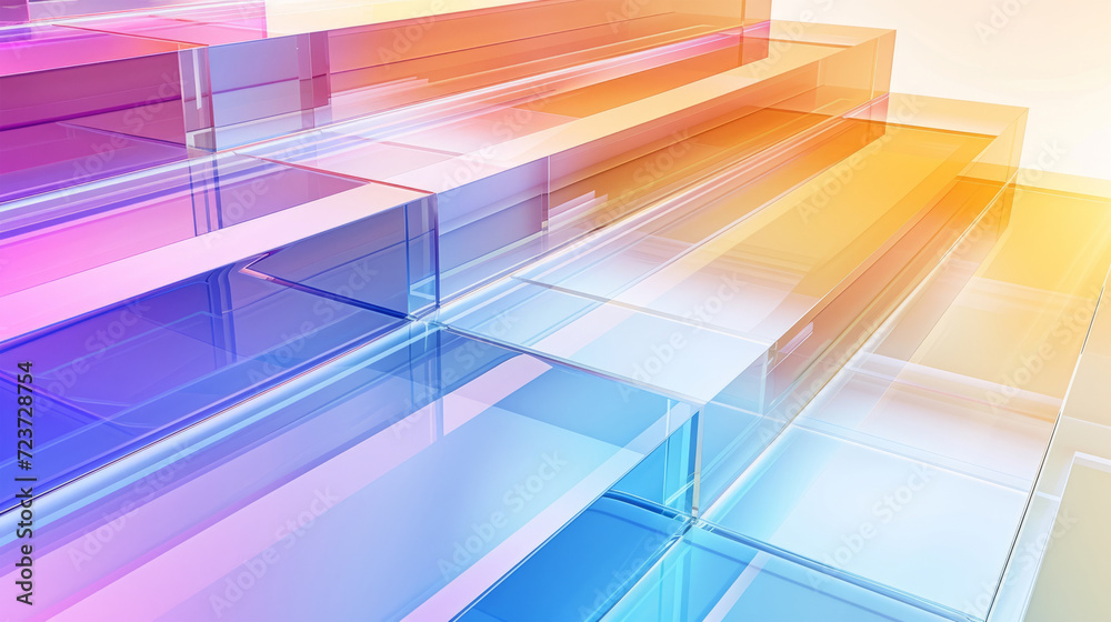 colored transparent glass steps background colored transparent glass steps background