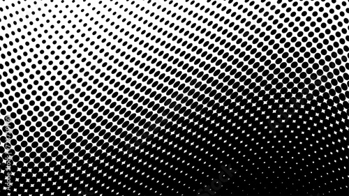 ハーフトーン  抽象的　幾何学　背景　黒　ウェーブ