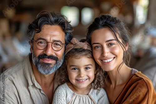Smiling Family in September Generative AI