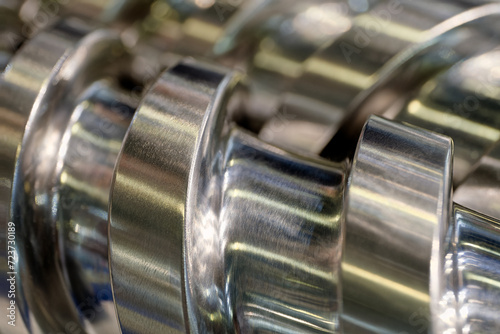 Εκτύπωση καμβά Steel helical conveyer screw