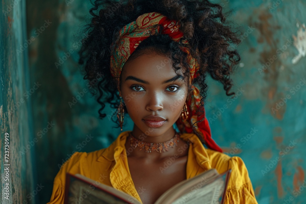 Naklejka premium Reading for Pleasure: A Monthly Event for Book Lovers Generative AI