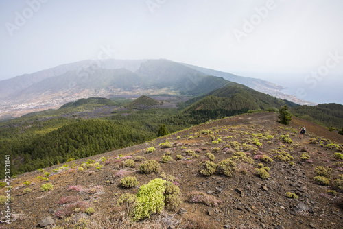 Scene of the Birigoyo peak, La Palma Island, Canary Islands. photo