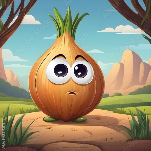  Cartoon Onions with Funny Smiling Faces  Vegetable cartoon character