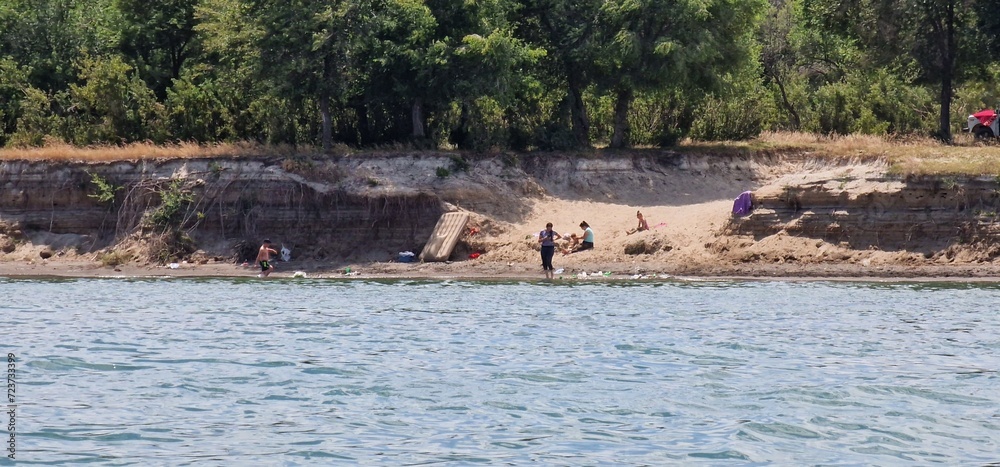 Fototapeta premium banks of lake sevan armenia 