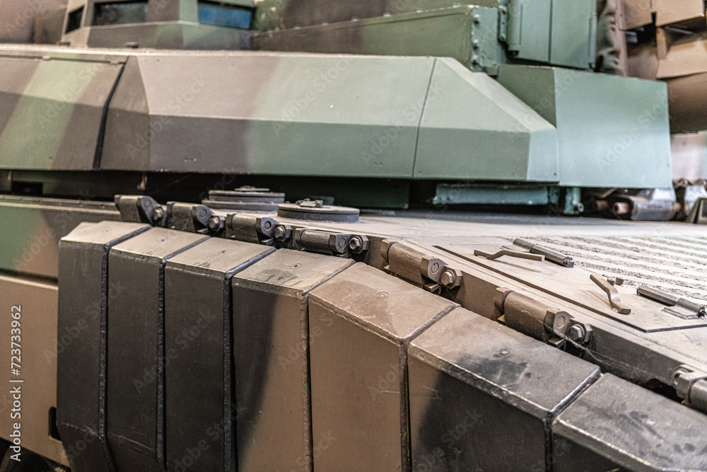 military heavy armor from tank, armour plating Stock Photo Adobe Stock