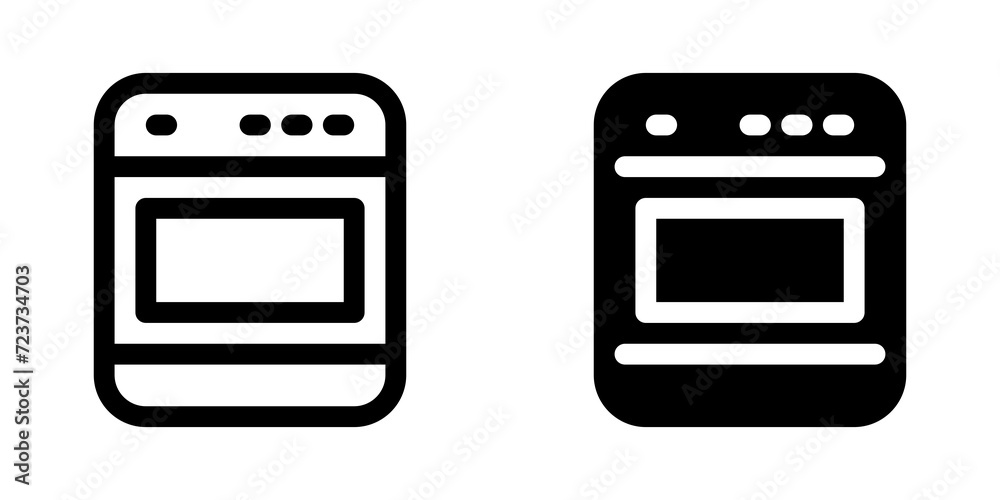 Editable oven vector icon. Bakery, cooking, appliances,  kitchenware, food. Part of a big icon set family. Perfect for web and app interfaces, presentations, infographics, etc