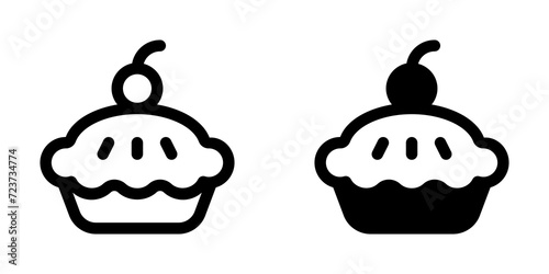 Editable apple pie vector icon. Bakery, cooking, food. Part of a big icon set family. Perfect for web and app interfaces, presentations, infographics, etc