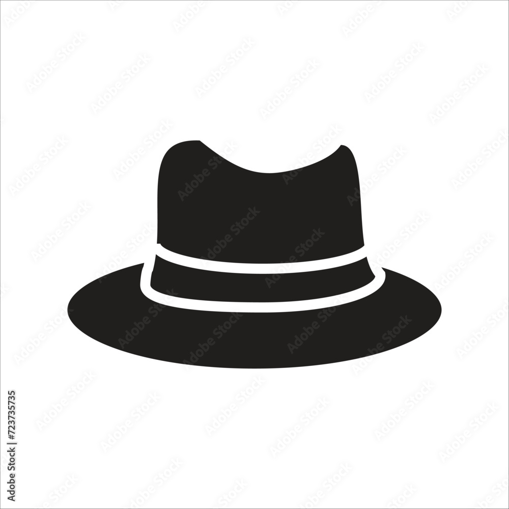 hat vector icon line template hat vector icon line template