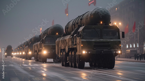 several modern chinese military ballistic nuclear rockets war threat