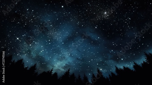 night sky with stars twinkling