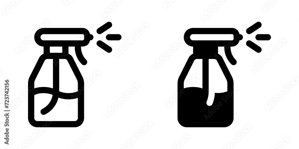 Editable water sprayer, spray bottle vector icon. Gardening, lanscaping, hygiene. Part of a big icon set family. Perfect for web and app interfaces, presentations, infographics, etc Editable water sprayer, spray bottle vector icon. Gardening, lanscaping, hygiene. Part of a big icon set family. Perfect for web and app interfaces, presentations, infographics, etc