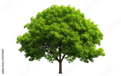tree green stylish on white or PNG transparent background.