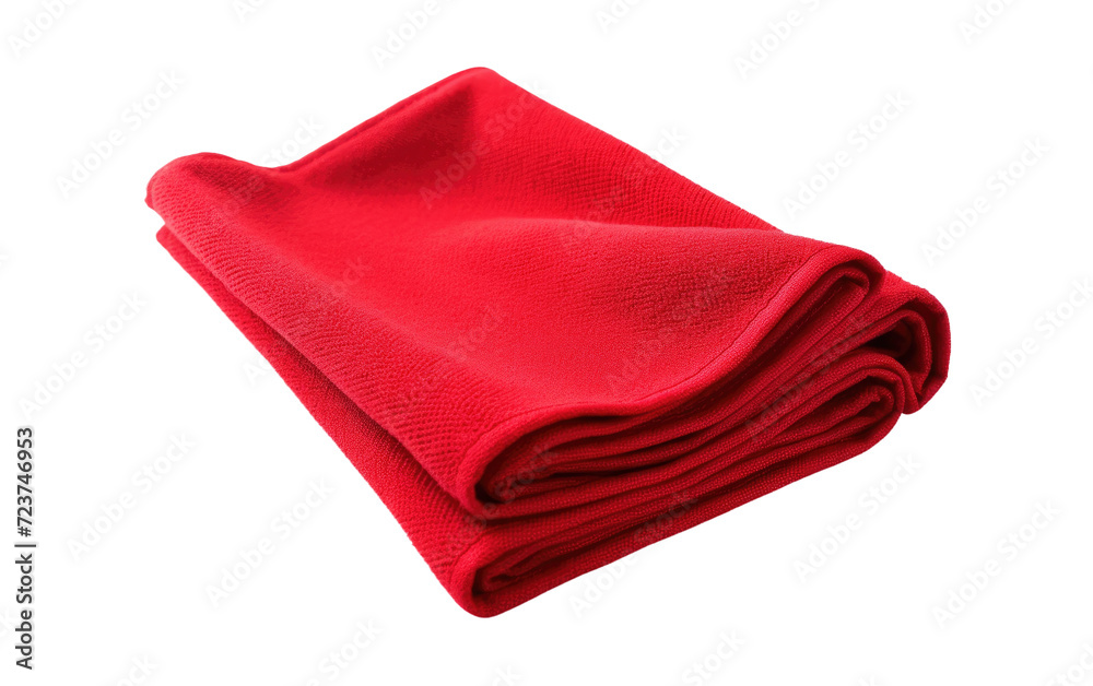 cloth red clean microfiber on white or PNG transparent background. cloth red clean microfiber on white or PNG transparent background.