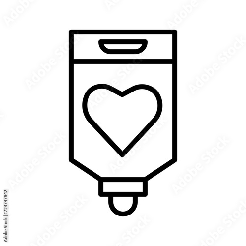 charity blood line icon