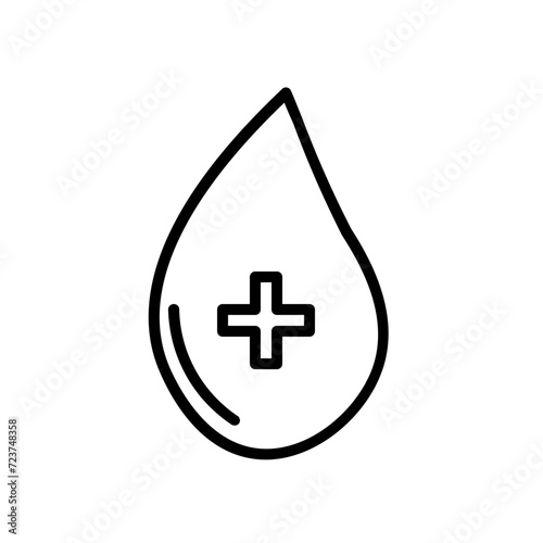 blood donors line icon