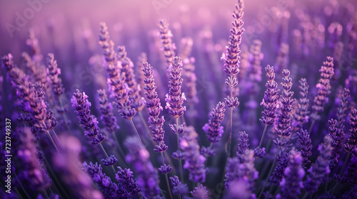 A vibrant field of lavender in full bloom, providing a visually stunning and calming background for your website
